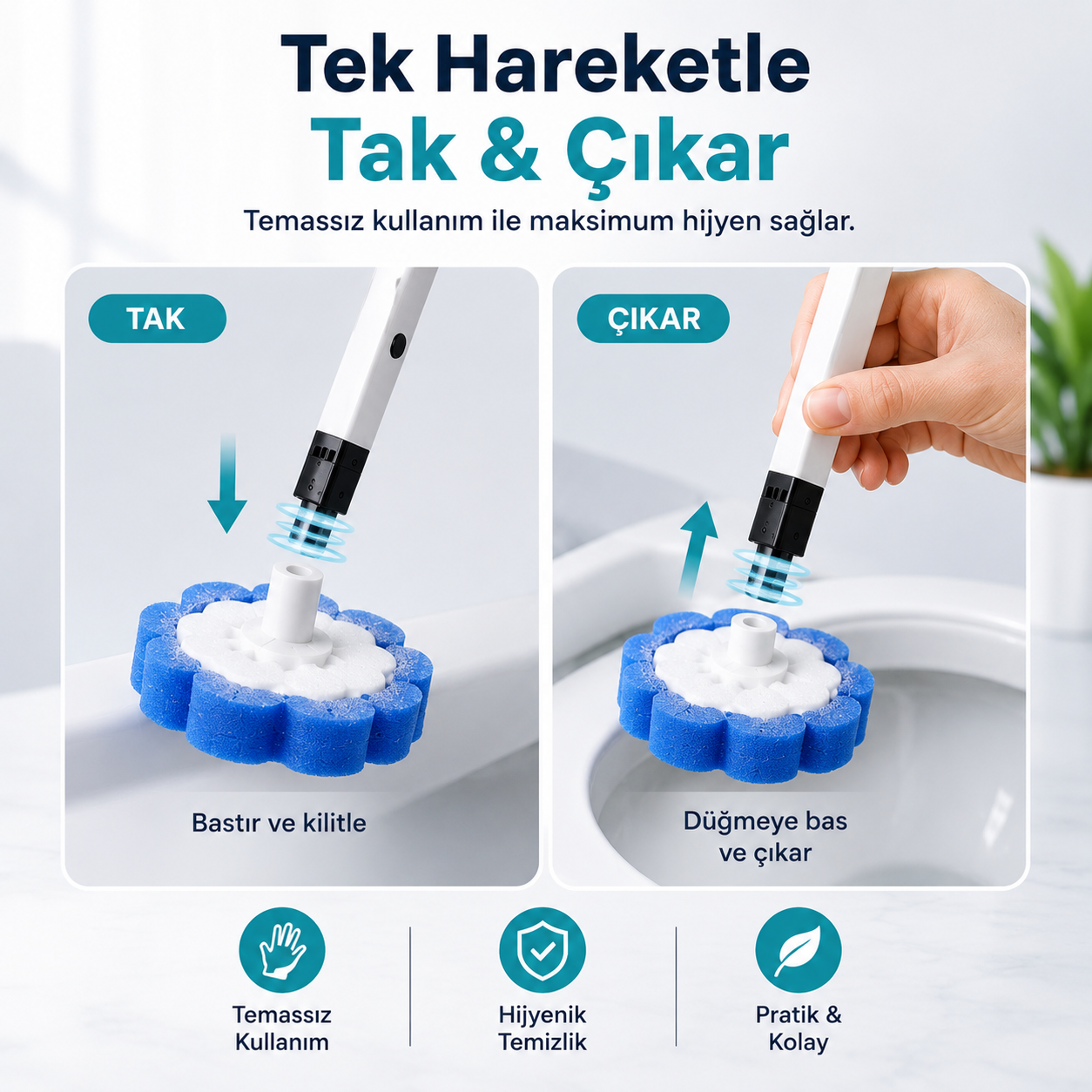 NoviaHome™ Hijyenik Tuvalet Temizlik Seti